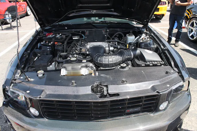 Aside from the carbon fiber additions, the Saleen S281 remains stock from a performance standpoint.