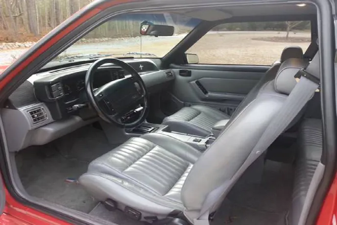 It's not all that common to find a Fox Mustang with a leather interior. Most of them were reserved for '93 Cobras, but many GTs were so-equipped, as well.