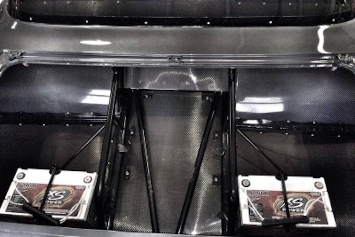 Carbon fiber wheel tubs!!! Need we say anything else.