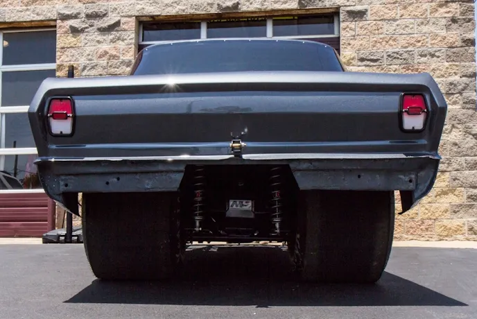 This is the view Daddy Dave hopes to show everyone on Street Outlaws when the Chevy II makes it debut on the show this fall.