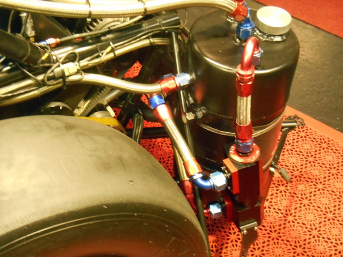 The Spintric in practice; note how little space the unit requires for installation.