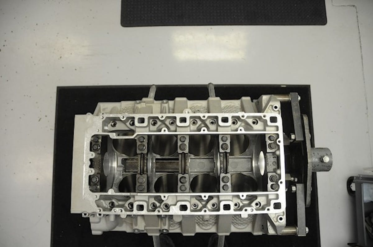 The intricate design of the underside of the LT5 on full display.