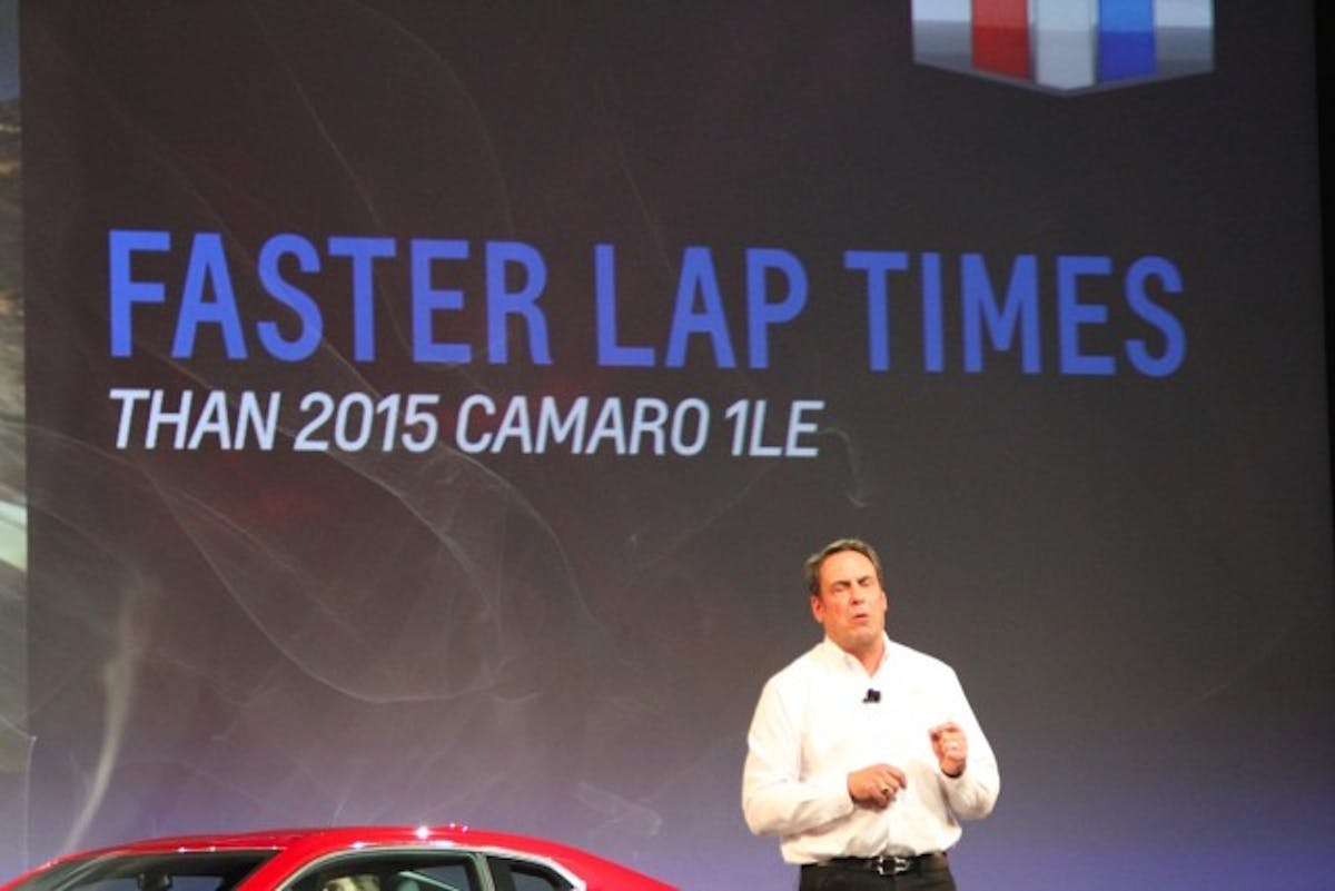 Per Mark Reuss, the SS is quicker on road courses than the outgoing 1LE