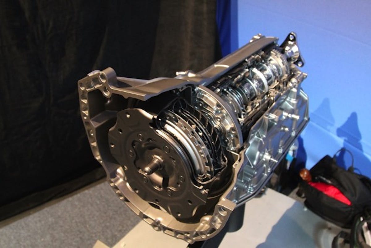 The 8L45 automatic transmission shares DNA with the 8L90 we like so much in the Stingray. But it's been downsized to better match the torque output of the V6 and 2.0T Camaro powerplants, losing a whopping 30 kilograms in the process.