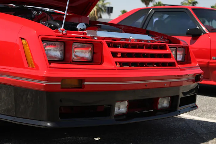The '82 GT has an unmistakable front bumper cover, with a Four-Eye headlight arrangement.