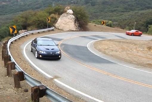 The guardrail at Edwards has claimed many a sportbike...