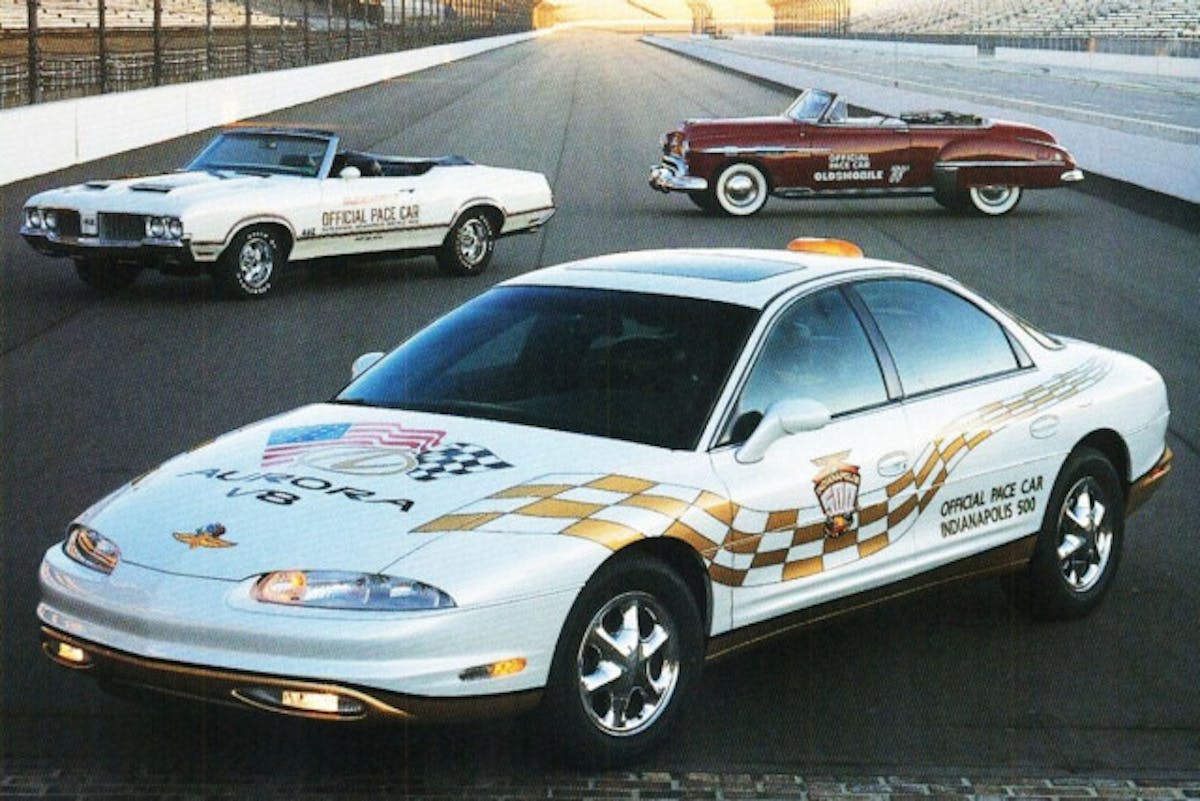 1997-Oldsmobile-Aurora-Indy-500-Pace-Car-w-1949-1970-Pace-Cars