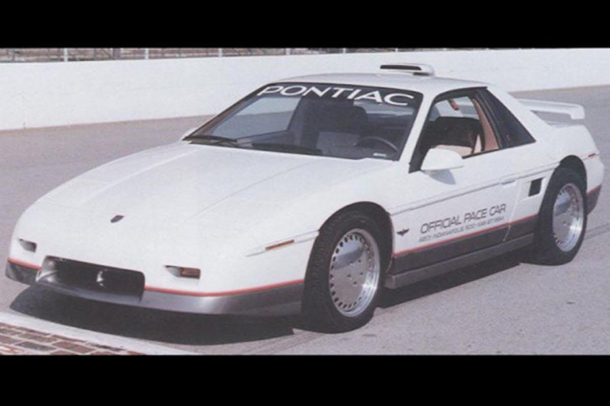The actual Fiero pace car.