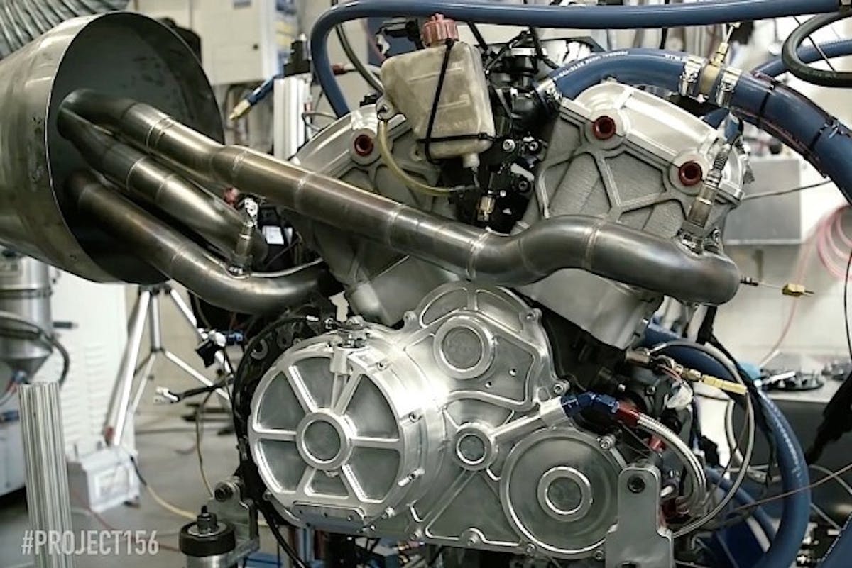 Dyno runs on the new Victory engine help the team dial in the fuel maps.