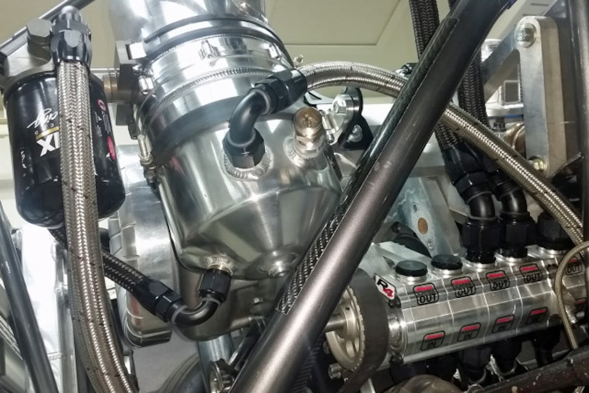 A side shot of all components from Peterson installed.