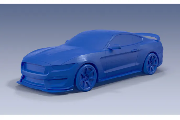 3D printed model of the Ford Shelby GT350 Mustang from the Ford 3D Store.