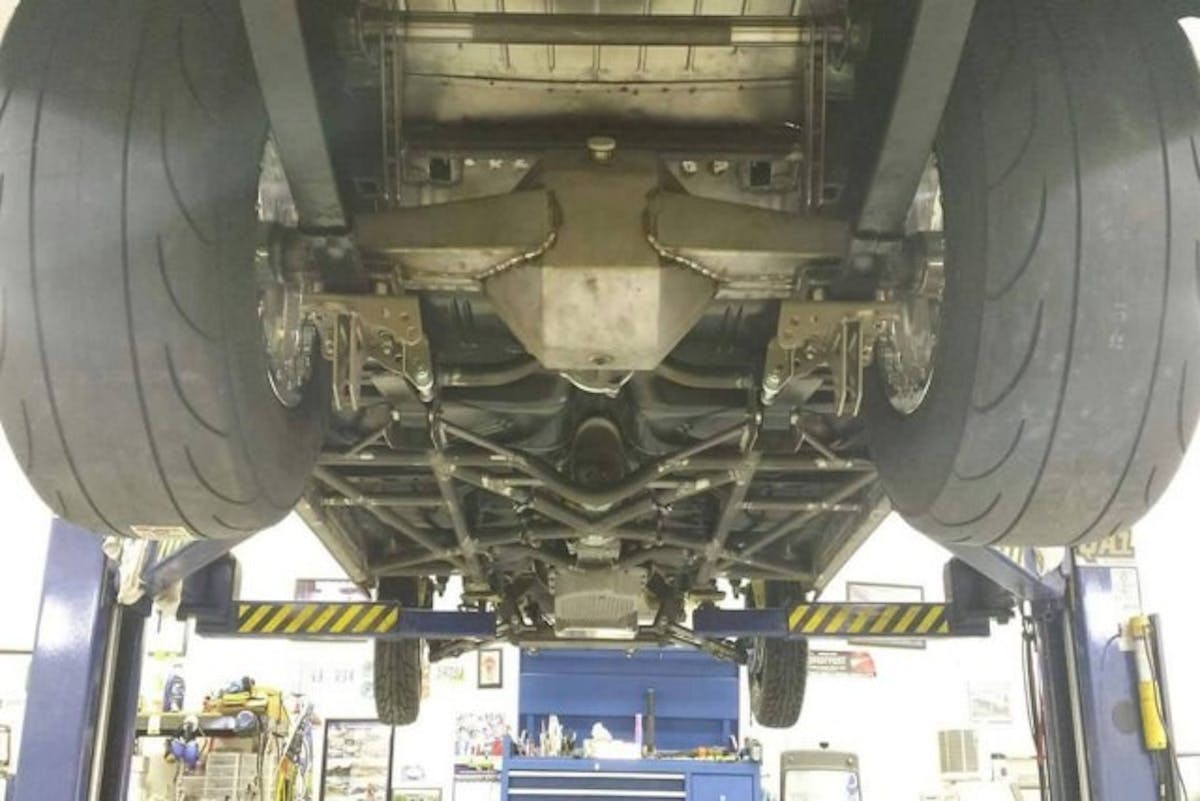 Saponaro bought chromoly tubing, and did his own 25.3 chassis and roll cage. 