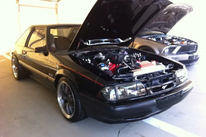 Markou's Termi-Swap Fox appeared in SCT's booth at the Mustang's 50th Celebration at Charlotte Motor Speedway in April of 2014.