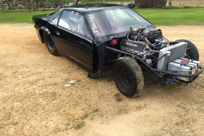 Kelley bought the car as a 75-percent roller. “We brought it home, set it up for the street.” Owned the car roughly 3 years, and the engine eight years. “Engine was in a Chevy Luv truck. You should've seen the wheelies.” Raced “I like to race. Some people like the street, some people like that truck, I just like to race.