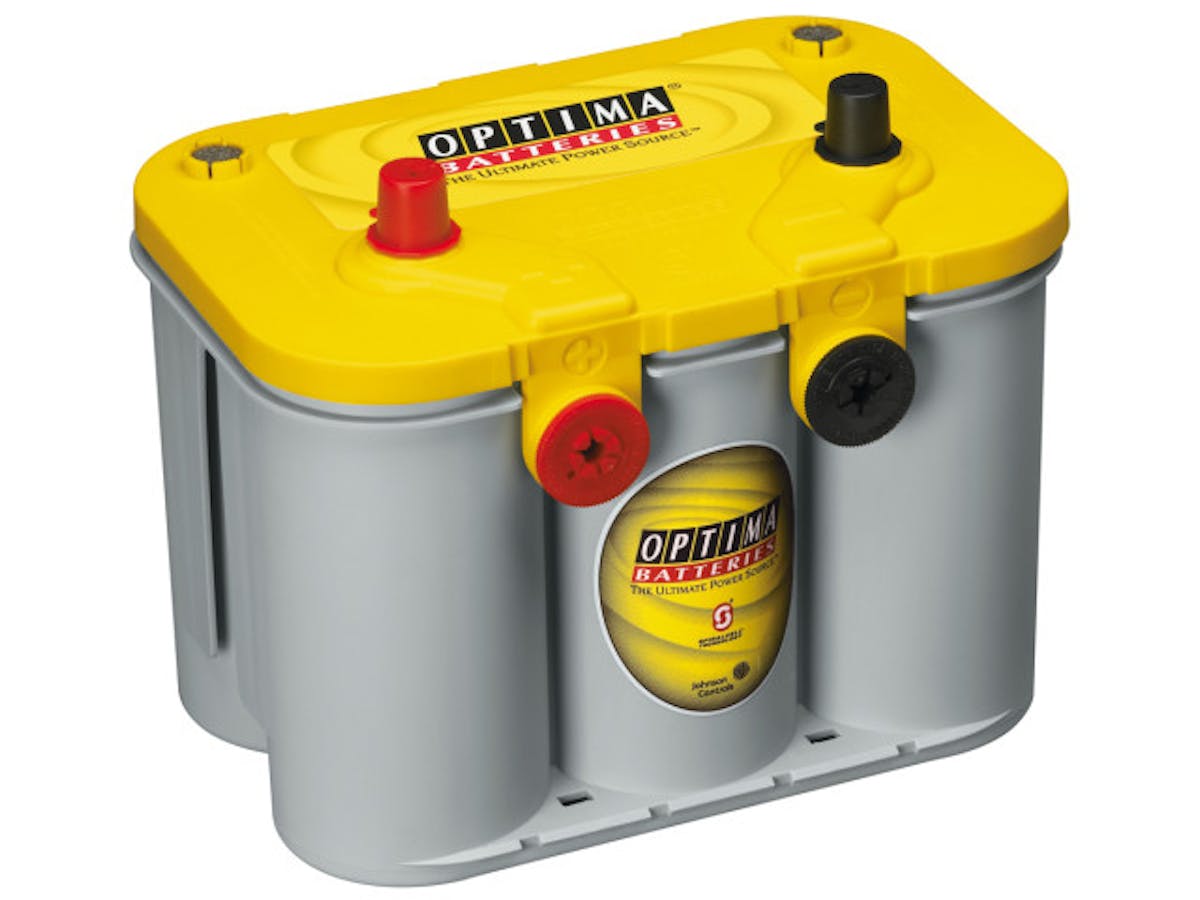 The Optima YellowTop, similar to the one used by Murphy's Law Motorsports.