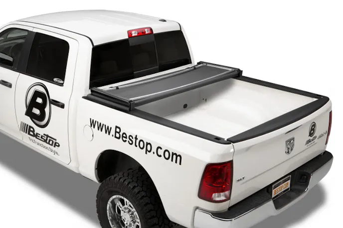 The EZ Fold tonneau cover, with a tri-fold design that's easy to work with in any situation.
