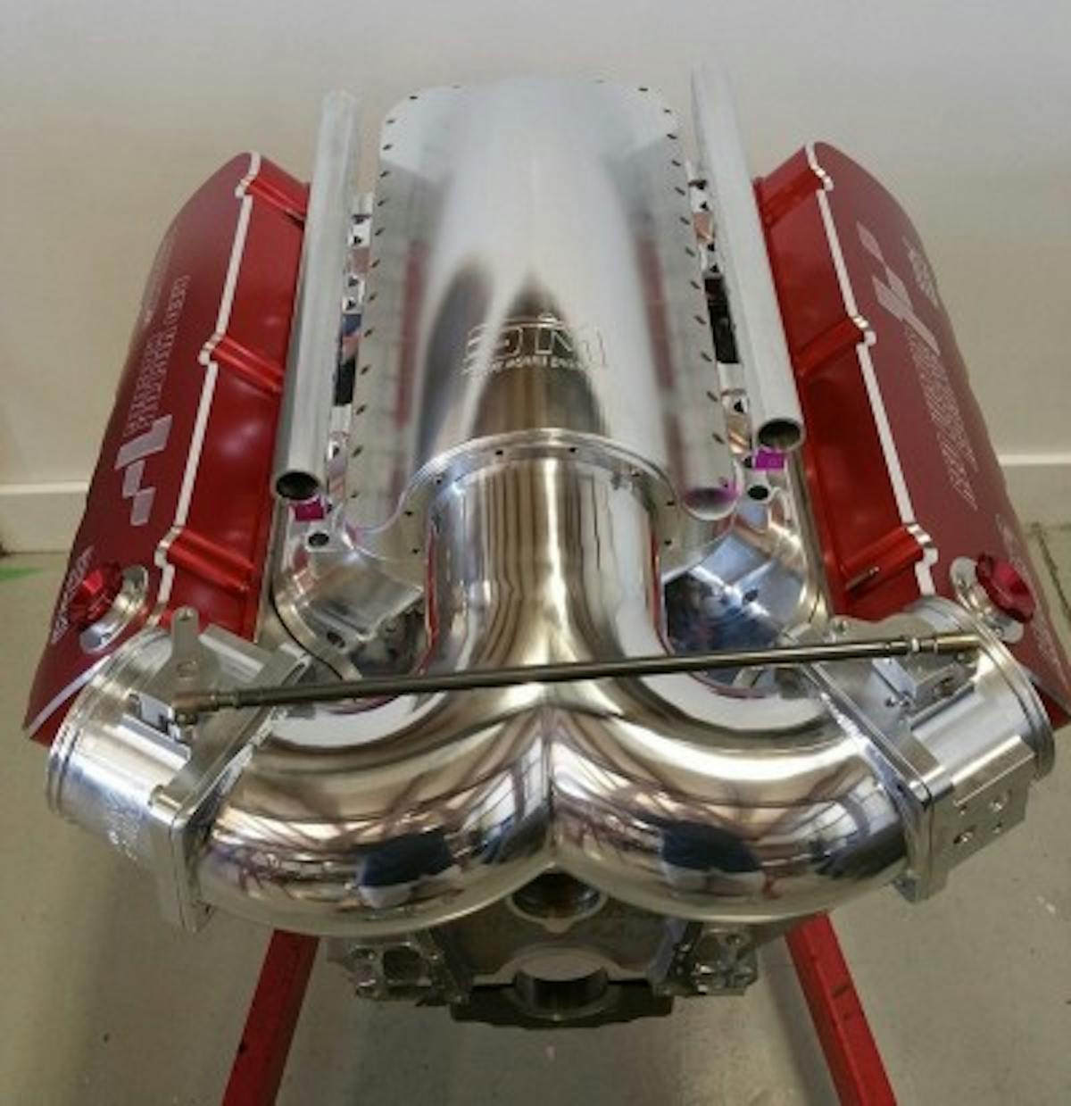 Steve Morris Engines makes the billet intake for big block Chevy applications.