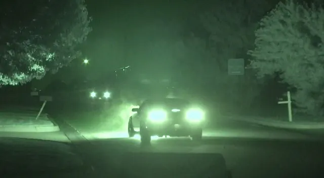 Skip to 2:05 to see the car begin to catch on fire