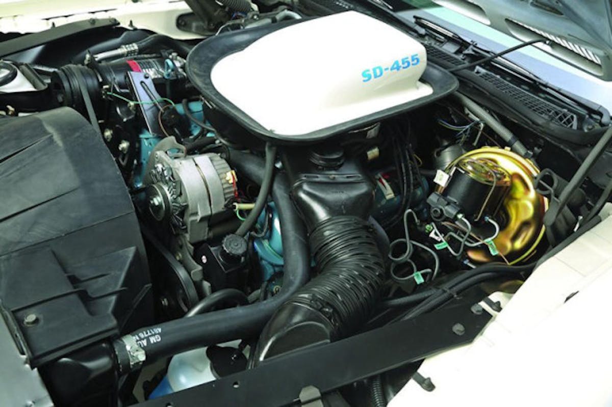 The SD-455 looks almost identical to the standard Pontiac 455 externally, but most of the similarities end there. Image: Hemmings