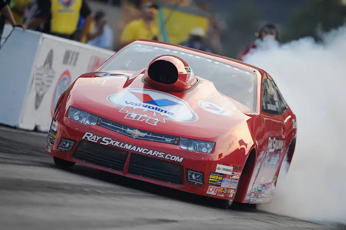 NHRA Young Gun, Drew Skillman, put his CFE cylinder heads and billet intake manifold to work and grabbed the #1 Qualifier in Pro Stock at Joliet, giving CFE the event sweep with Johnson taking home the Wally.
