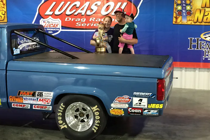 Winkelbauer in the winner's circle.