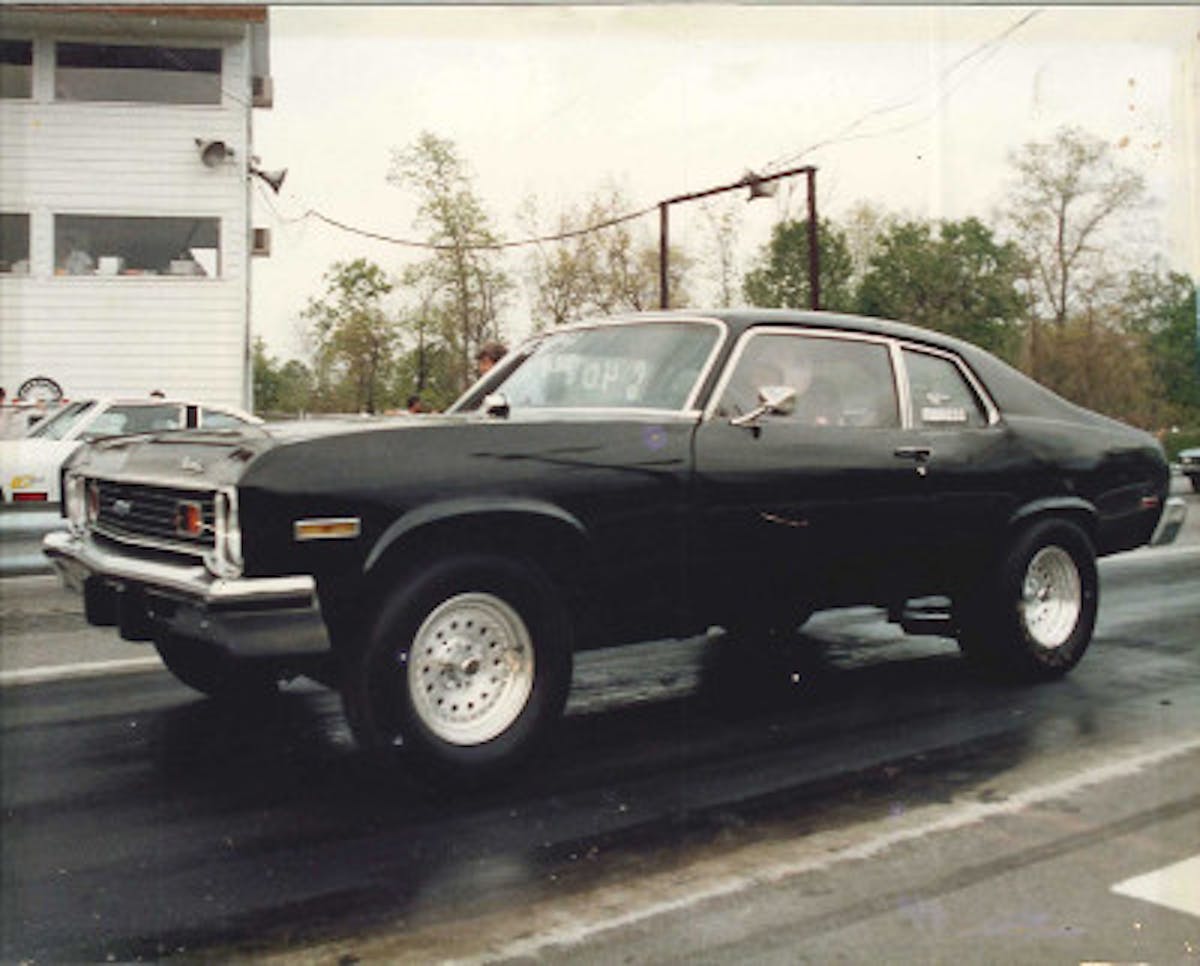 Stinson's Nova back in its bracket racing days.
