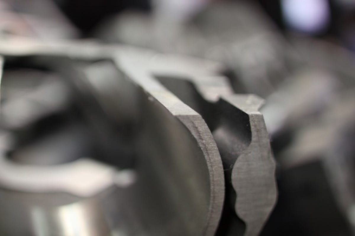 Big displacement is the trend and certain blocks from Dart and World blocks can go as big as 470-plus cubic inches. This is possible by with cylinder bores that are nearly a quarter-inch larger than the stock design. Max bore dimension here is 4.200-inches, which is huge for a small-block Windsor Ford.