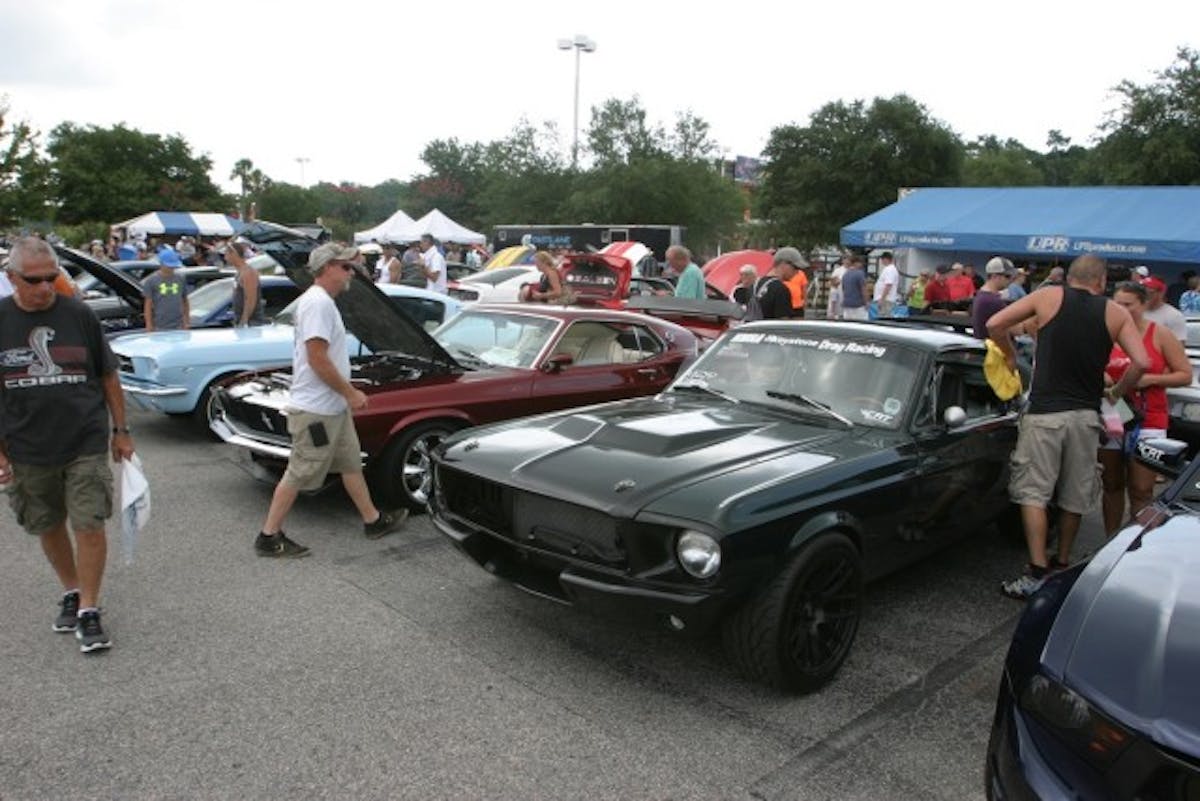 The older Mustangs don't get much play at Mustang Week. There are a few that come out to play, but it seems that those who own the older cars aren't too much into the event as a whole. It seems Mustang Week is geared toward the younger crowd, with almost a spring break-type atmosphere. No matter, it's a week spent around Mustangs so we'll take it. 