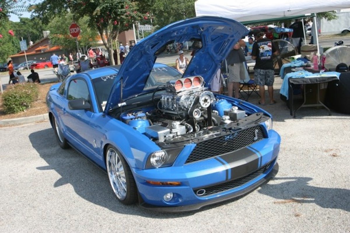 Fastlane Motorsports still gets a ton of attention with its tubbed, 6-71 supercharged 2007 Shelby GT500. This car has been around for a few years now, and still draws a crowd, but we were able to grab a picture in between admirers during Friday's festivities. 
