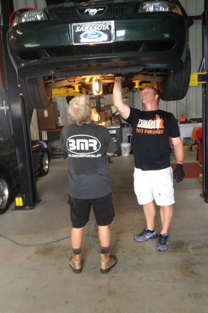 Dave Piercey (D1), and David Squire (D2) is helping to bring the Bullitt back to life. Both have experience with Bullitt engine swaps.