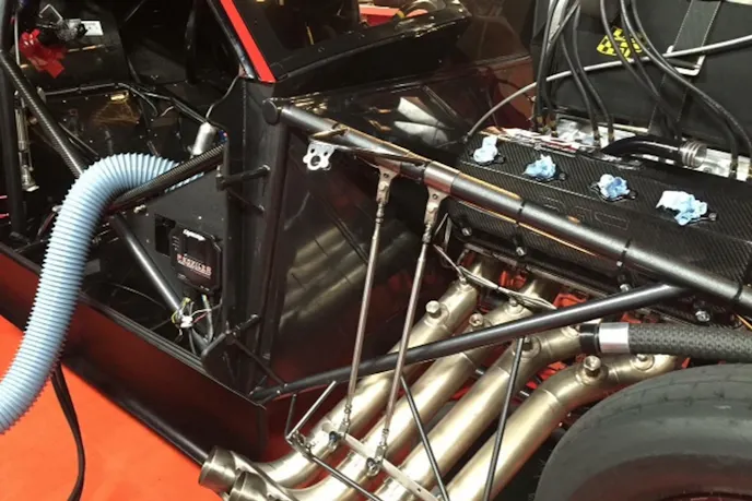 On Leggett's Pro Mod, the Profiler was installed in a handy place on a passenger side. This makes it easy to make adjustments to the car's tune.