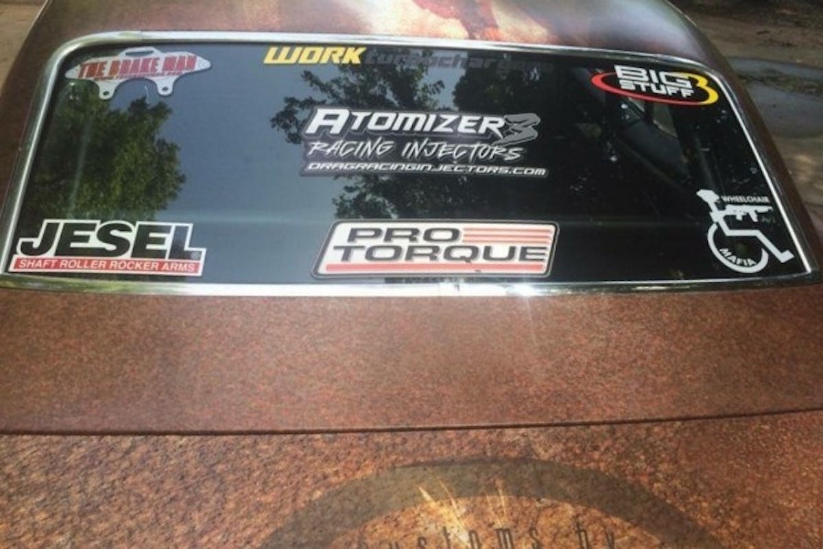 The wrap on Yost's Camaro was done by Donnie Nance, and might actually be believable, given the car's age. And the fact that the patina looks authentic.