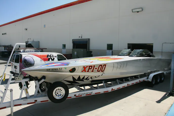 K&N Filters was enlisted to build custom air intakes for the paired LS7 powerplants.