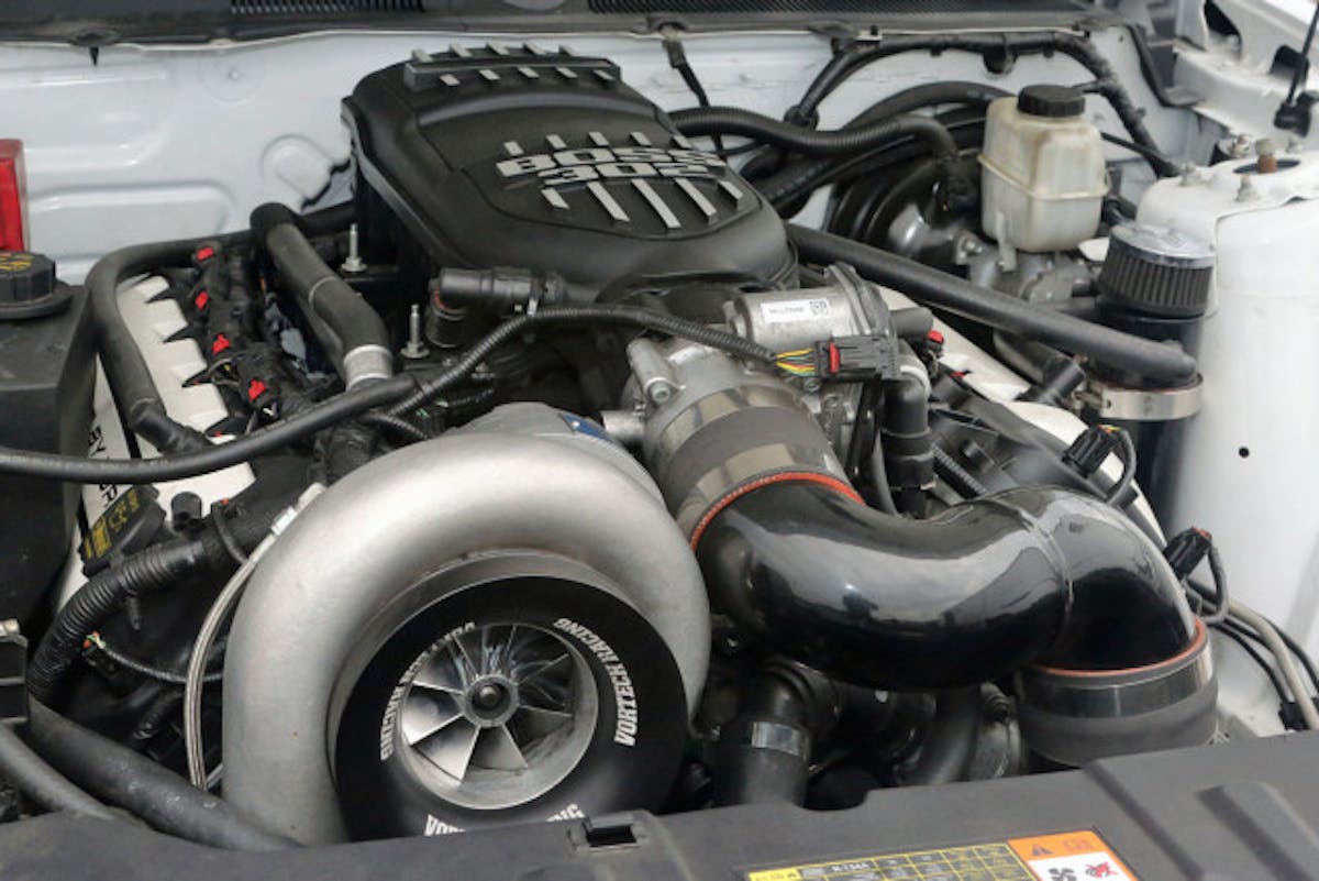 Vortech's new JT-B Supercharger as seen on Ronnie Reynolds' NMRA Coyote Modified engine. Photo Courtesy Mike Galimi/NMRA