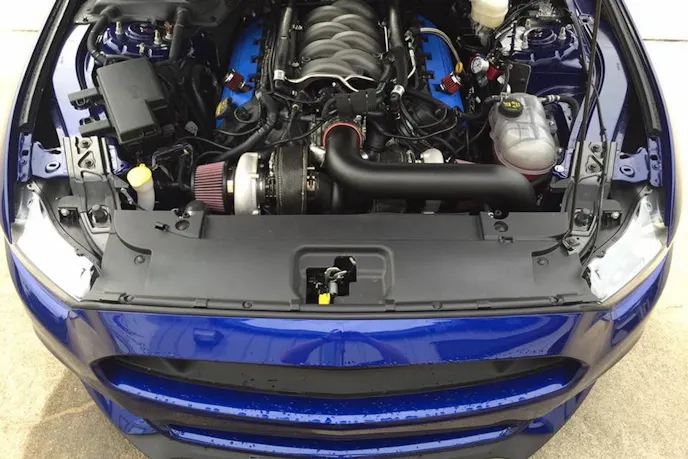 “We've been working on these for a little while, and we had another Hellion-powered 2015 GT automatic in the shop before his, and that gave us a chance to iron everything out on those cars," says Triangle Speed Shop's sales manager Colby Padgett.