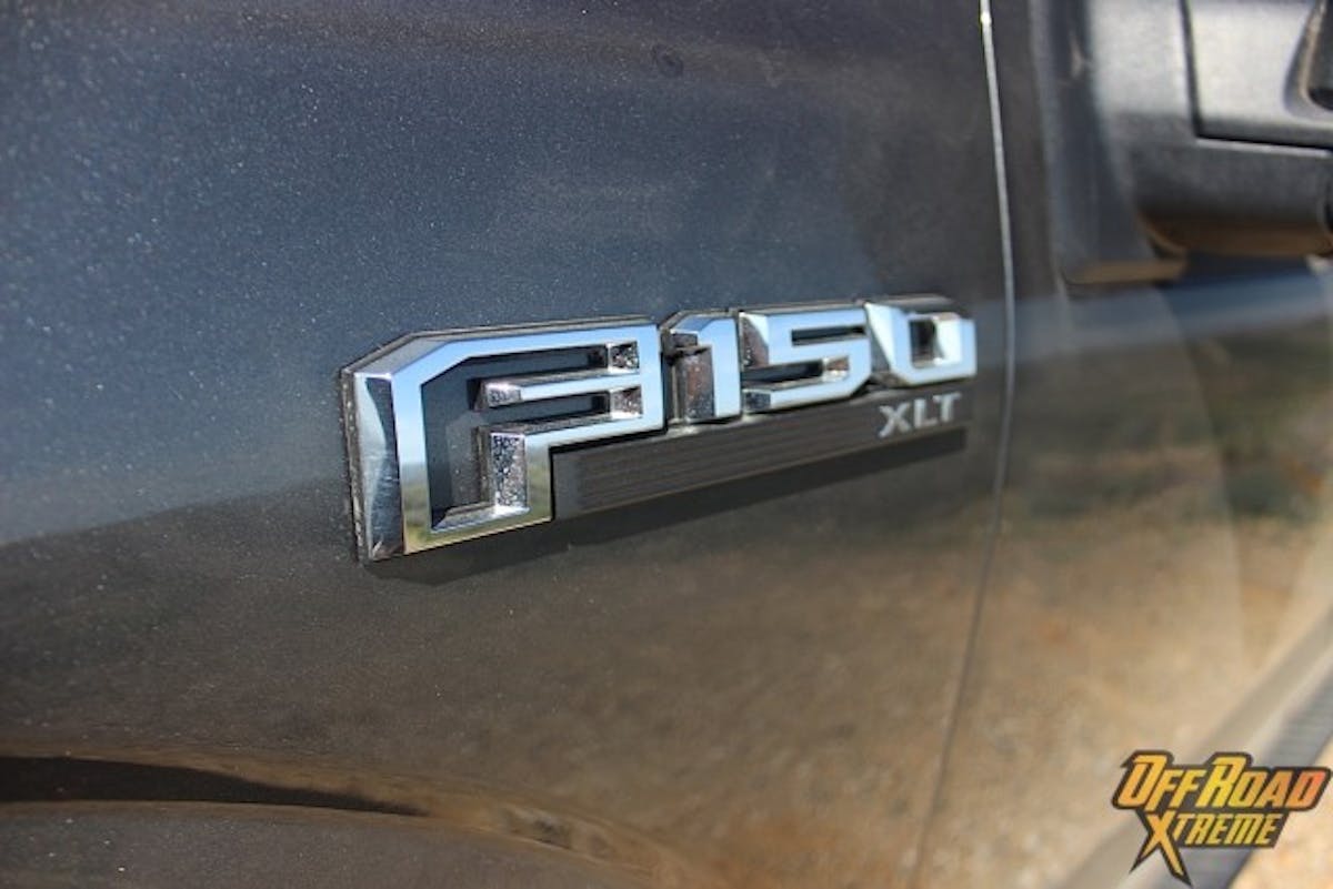 Ford's message of the 2015 F150 being rugged and lightweight is also communicated through the newly redesigned F150 badges.
