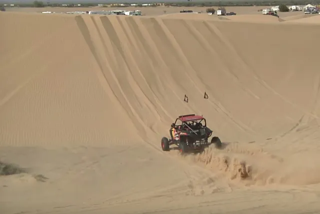 Hauling to get up a hill to catch some air up top.