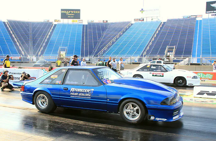Bruder took the win not once, but twice, over R&E Racing's Eric Gustafson who had engine issues and lost oil pressure in the NMCA vs. NMRA Super Bowl run-off.