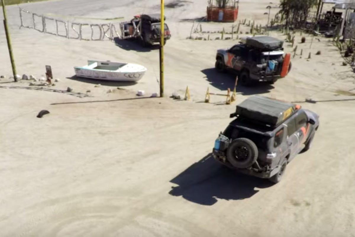 A pitstop at Coco's Corner gives the team some rich history of the Baja races and their history.