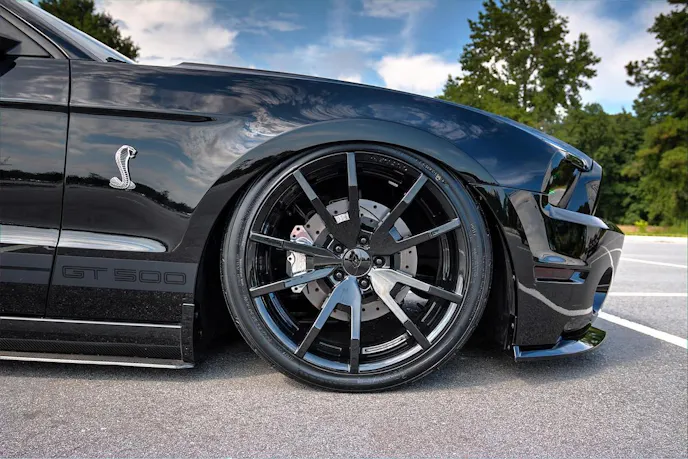 In street trim, the car's Aerospace Components' Pro Street brakes are in plain view behind Rovos Outlaw wheels.