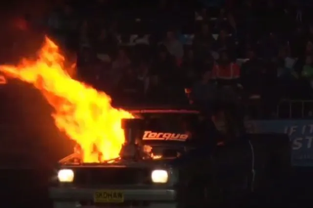 burnout blown engine