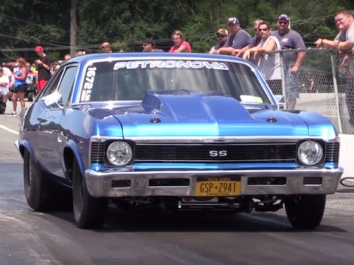 Chevy Nova drag car