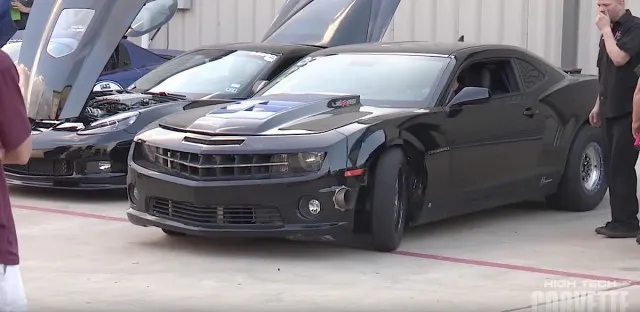 With it's custom side exhaust exiting the front bumper and it's cowl hood, this Camaro surely looks the part of it's Reaper name.