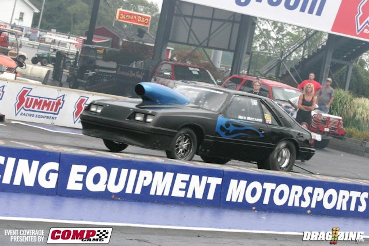 NA 10.5 racer Rick Riccardi made a full pass in round 3 of qualifying, running an 8.17 at 167 mph. Riccardi reports he is just sneaking up on it. 