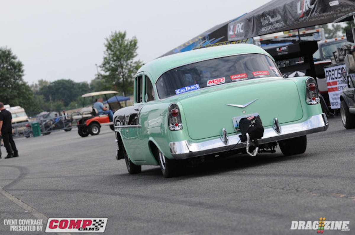 With just two cars in 235 Limited, the first round was also the final. Tony Fergeson, all the way from Wyoming, upset qualifying leader Greg Zerban, going 6.71 at Zerban got into trouble and slowed.