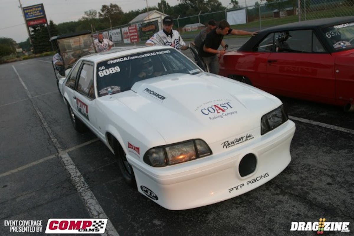 The beautiful Chevy II of Jarod Wenrick had quite the debut, but Eric Gustafson ran consistently around the 4.50 mark, and those numbers were enough to win the finals, and the Street Outlaw championship. 