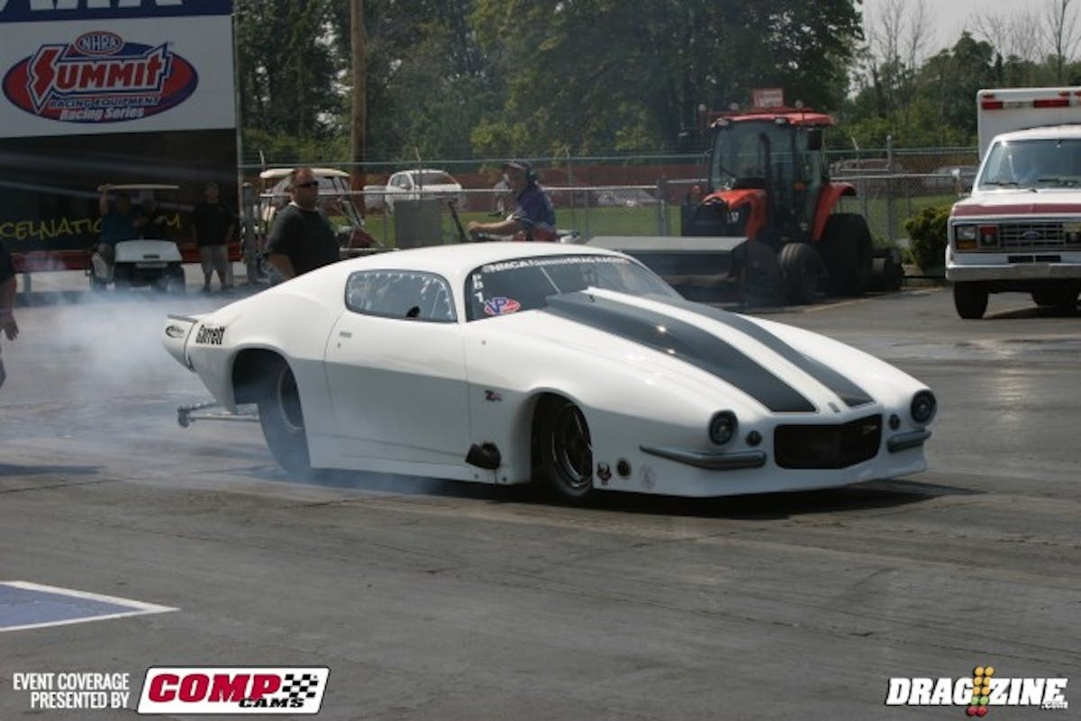 It was Mustang versus Camaro in the Pro Mod final with Steve Summers going against Michael Biehle. Summers was out out first, and was able to stay out front with a blistering 5.80 to Biehle's equally-impressive 5.83. Both drivers had a tune-up in the car, as both ran 257 mph. Biehle wins the championship for 2015, but Summers won the battle at the finals. 