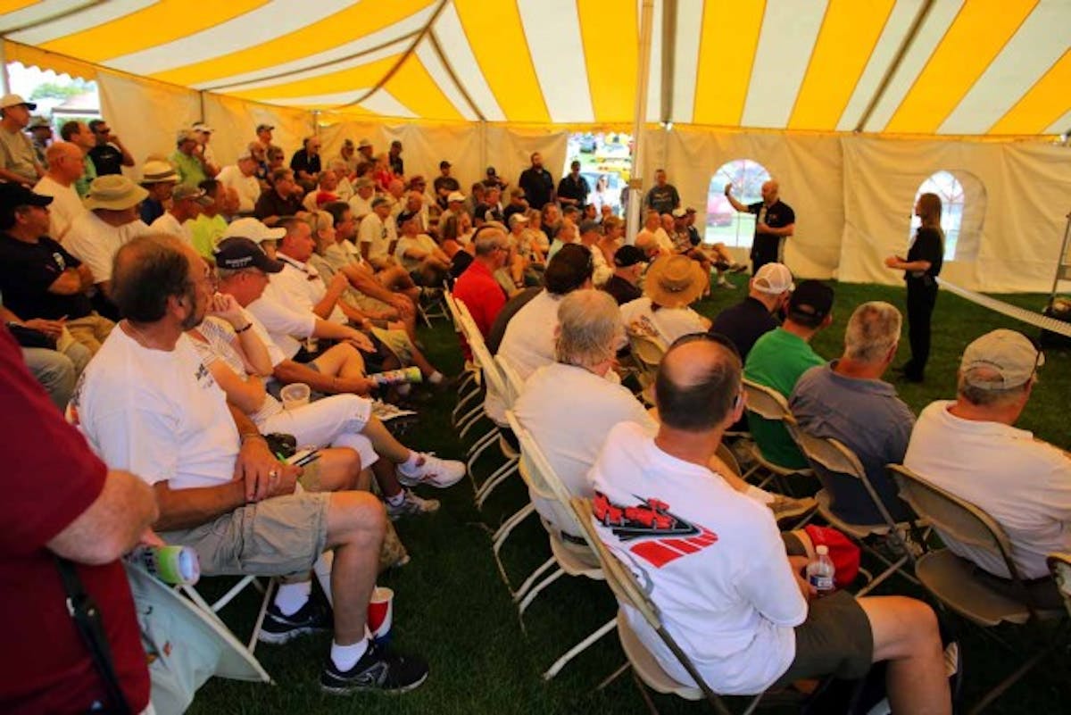 One of the Corvette Mechanic sessions. The audience was enthralled with the technical content provided during the seminar. 