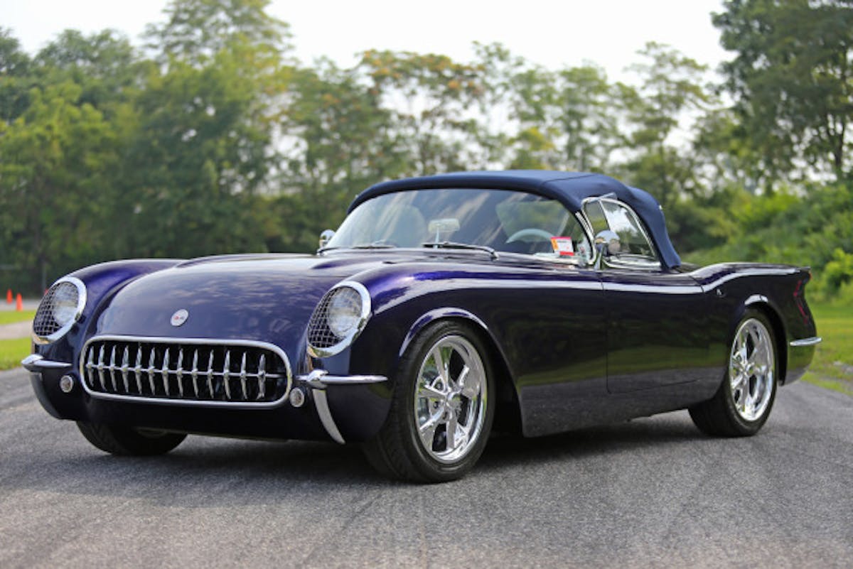 Jim and Ruth Exline's incredible 1954 restomod. We crawled in and around and all over this beauty and can't wait to show you all of the photos soon. 