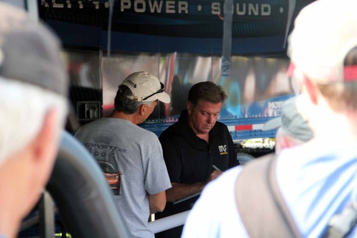 Chip Foose was on-hand signing autographs in the Magnaflow tent. Carlisle Events Photo.